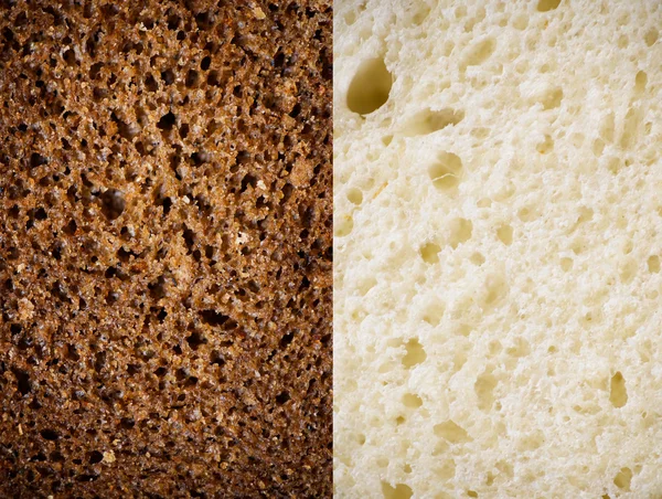茶色と白パンの質感 — ストック写真