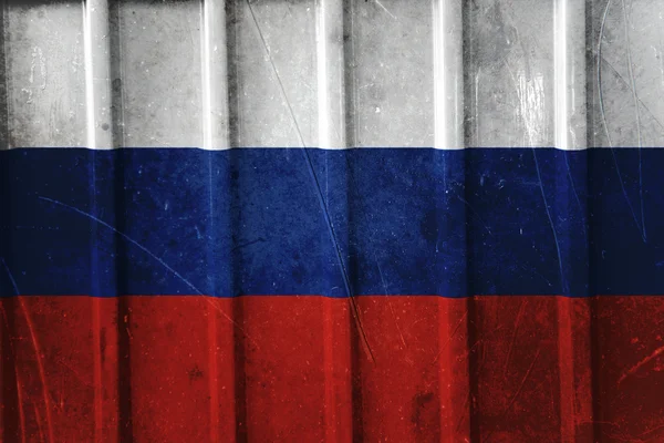 Ρωσική σημαία grunge — Φωτογραφία Αρχείου