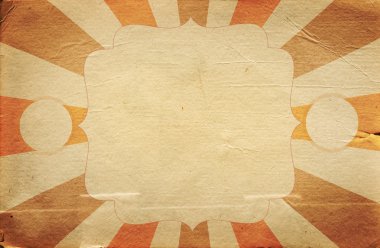 Retro circus poster stijlsjabloon op rhombus achtergrond met ri