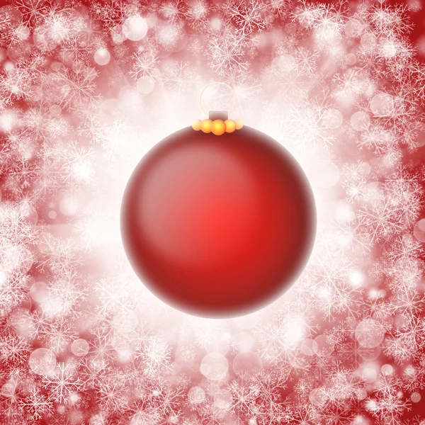 Röd jul prydnad illustration — Stockfoto
