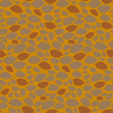 naadloze herfst vector patroon met gevallen bladeren