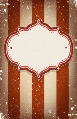 Vintage vector circus inspired frame with a space for text clipart