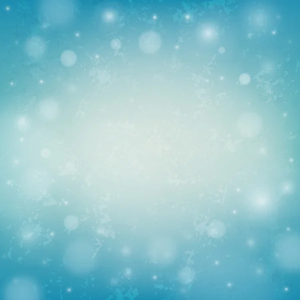 Suddig vektor jul bakgrund med bokeh och snöflingor — Stock vektor