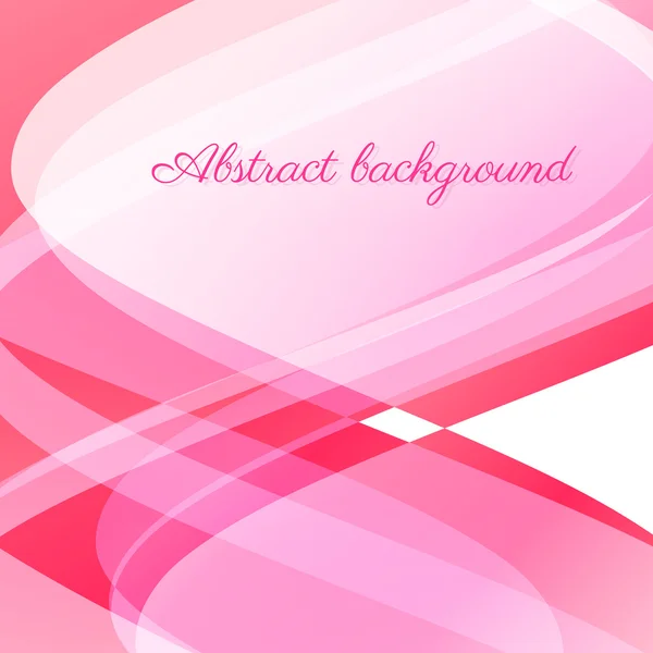 Абстрактный волновой векторный фон в розовом — стоковый вектор
