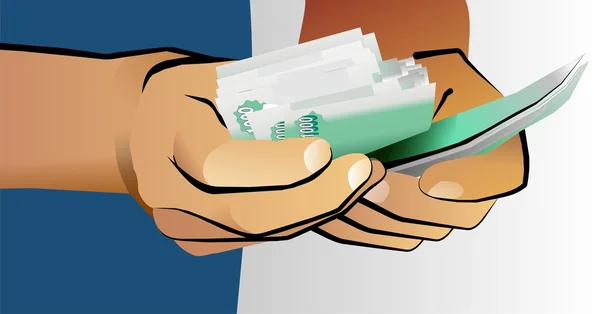 Parayı saymak için