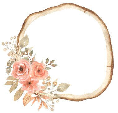 Narin pembe çelenkler, suluboya çiçek buketi, kurutulmuş otlar çerçeve sanatı, mercan şakayığı, düğün davetiyesi, kart yapımı, logo.