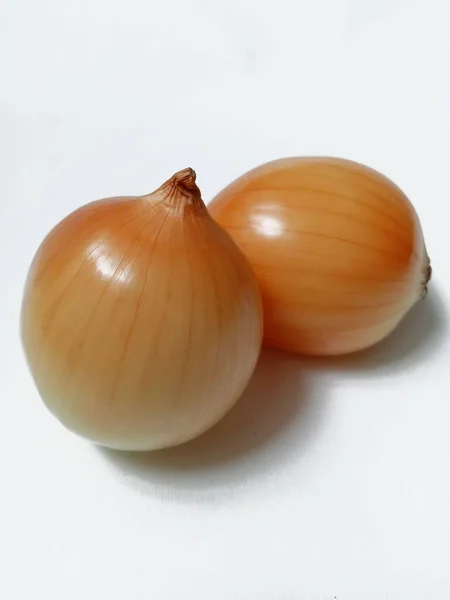 Frische Zwiebel Auf Weißem Hintergrund — Stockfoto