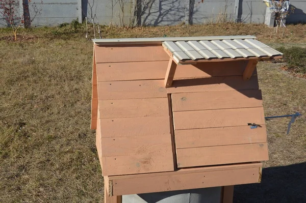 Houten Huis Voor Het Drinken Van Een Waterput — Stockfoto