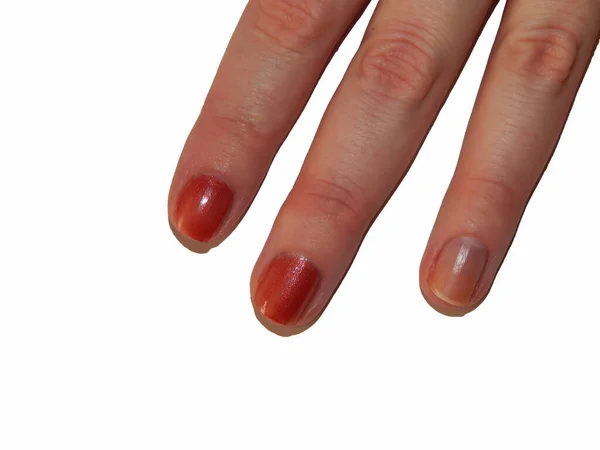 Female Fingers Manicure — Stockfoto