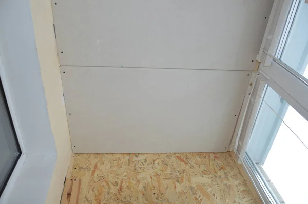 Repair Insulation Loggia Apartment — Stock Photo, Image