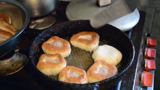 Maya Hamurunda Yapımı Beyaz Pişirmek — Stok video