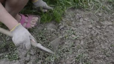 Köydeki bahçe yataklarının elle işlenmesi için helikopter olarak çalışacağım.