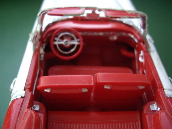 Modelo Carro Retro Detalhe — Fotografia de Stock