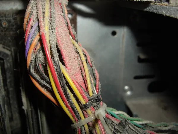 Computer Repair Wires Board Fans — Fotografia de Stock