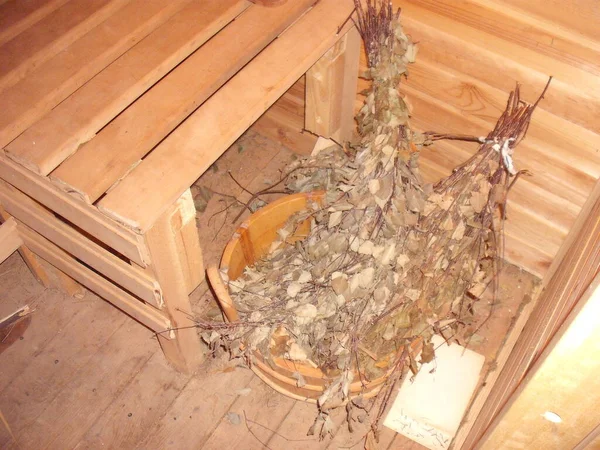 Interior Wooden Sauna — Foto de Stock