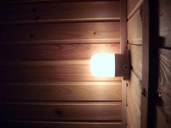 Interior Wooden Sauna — Fotografia de Stock
