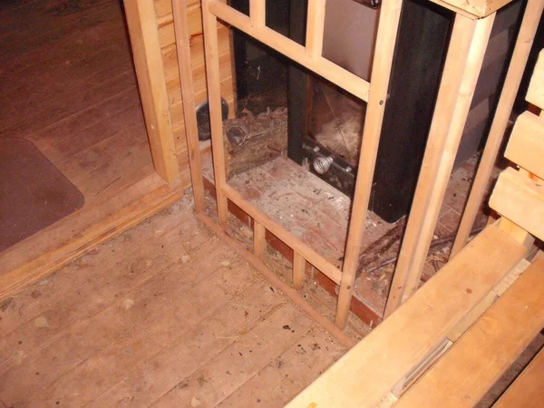 Interior Wooden Sauna — Zdjęcie stockowe