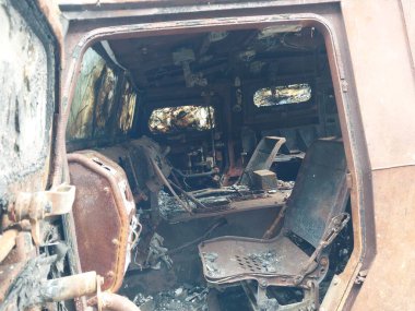 Heavy military equipment destroyed in the  battle