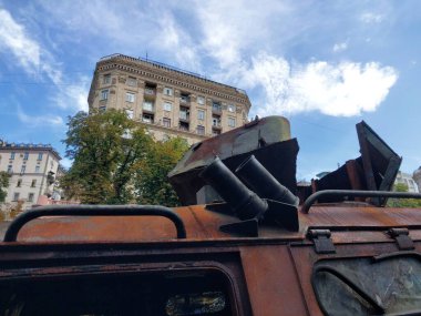 Heavy military equipment destroyed in the  battle