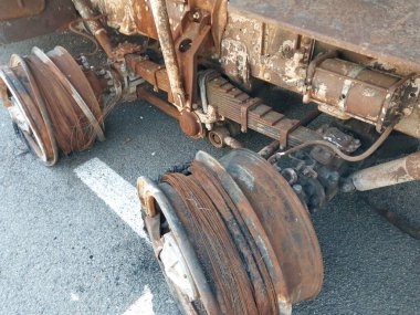 Heavy military equipment destroyed in the  battle