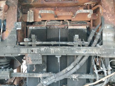 Heavy military equipment destroyed in the  battle