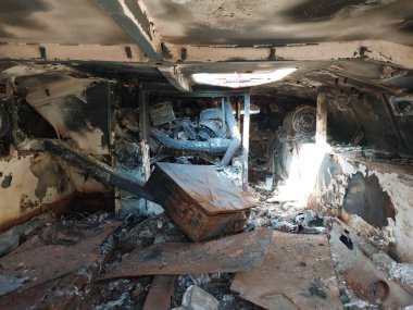 Heavy military equipment destroyed in the  battle