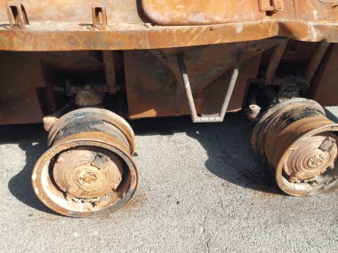 Heavy military equipment destroyed in the  battle