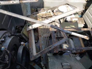 Heavy military equipment destroyed in the  battle