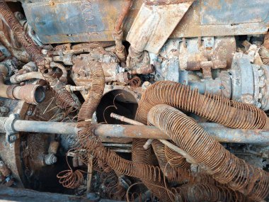 Heavy military equipment destroyed in the  battle