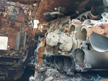 Heavy military equipment destroyed in the  battle