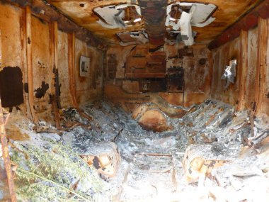 Heavy military equipment destroyed in the  battle