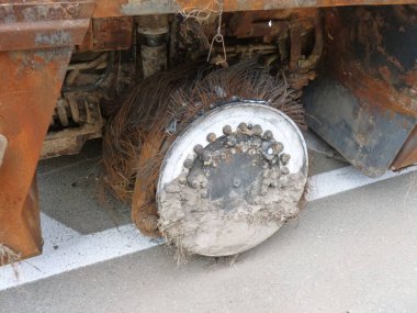 Heavy military equipment destroyed in the  battle