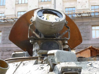 Heavy military equipment destroyed in the  battle