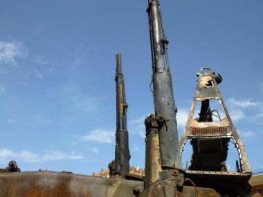 Heavy military equipment destroyed in the  battle