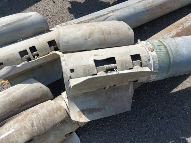 Cluster munition missiles destroyed in a the war
