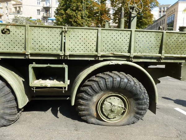 Kiev Ukraine August 2022 Heavy Military Equipment Destroyed Battle — 图库照片