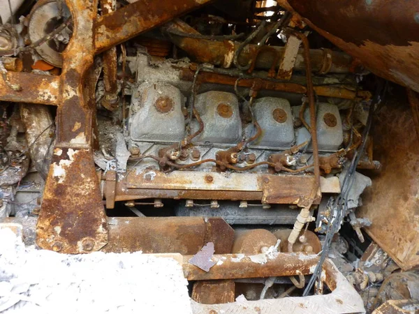 Heavy military equipment destroyed in the  battle