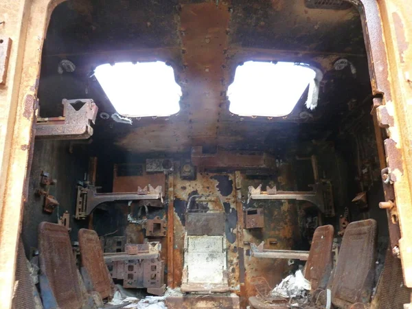 Heavy military equipment destroyed in the  battle