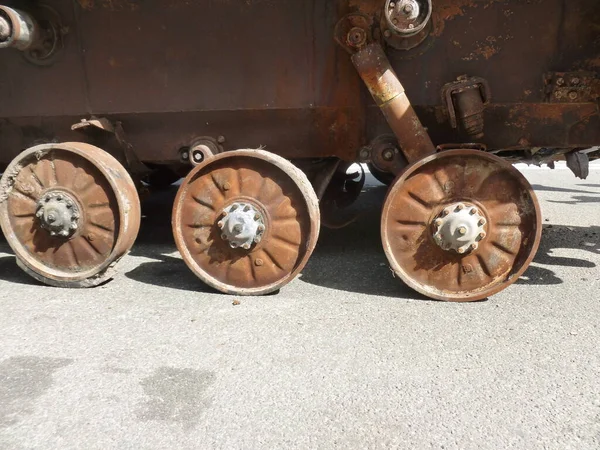 Heavy military equipment destroyed in the  battle