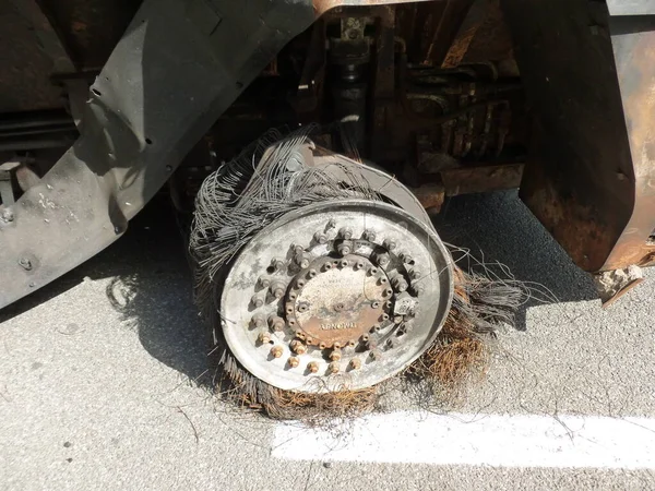 Heavy military equipment destroyed in the  battle