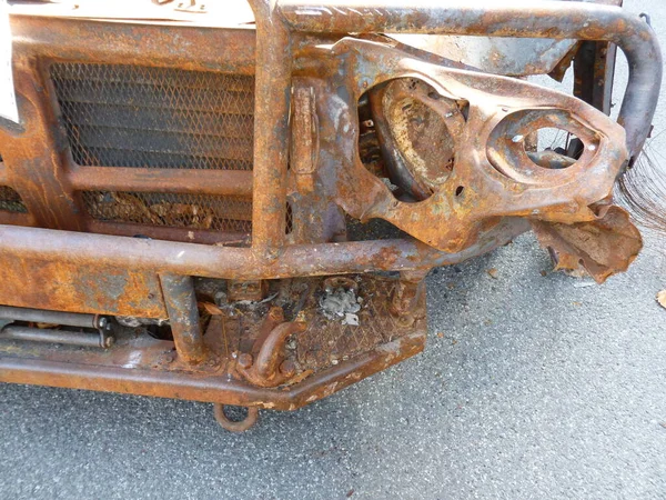 Heavy military equipment destroyed in the  battle