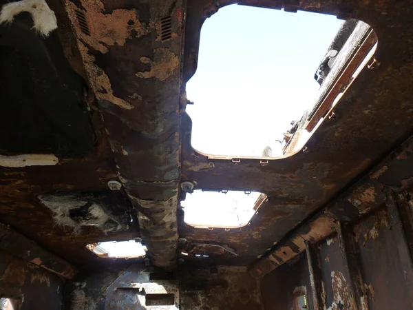 Heavy military equipment destroyed in the  battle