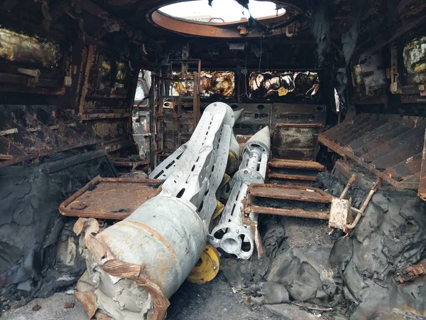 Cluster munition missiles destroyed in a the war