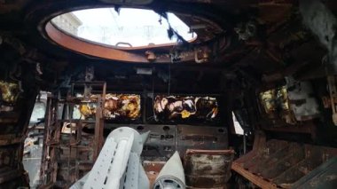 Heavy military equipment destroyed in battle