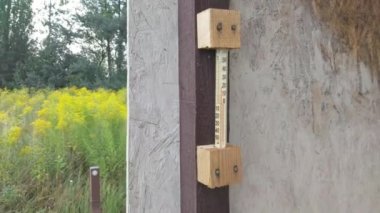 Thermometer for measuring air temperature in the shade