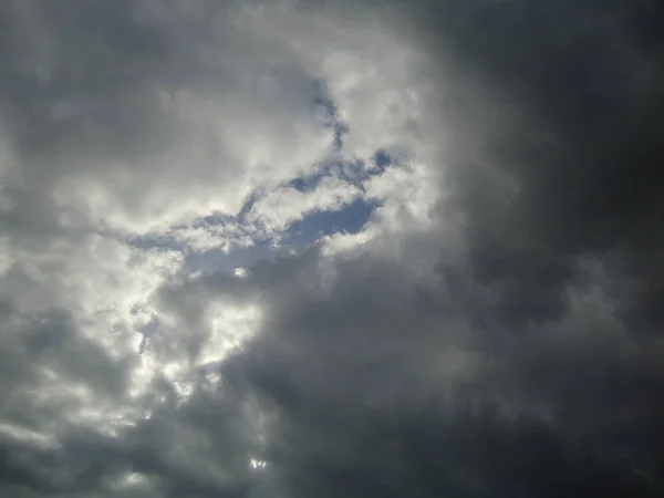 Husté Mraky Obloze Před Deštěm — Stock fotografie