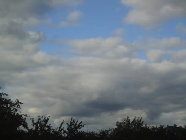 Dense Clouds Sky Rain — стоковое фото