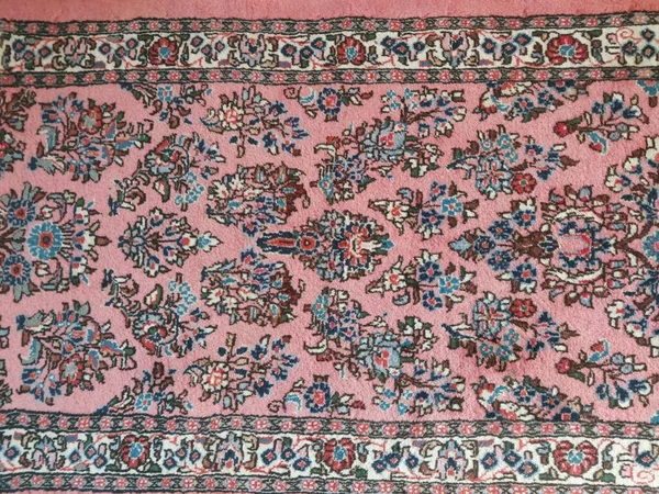 Patterns Hand Embroidered Iranian Carpet — Stock Photo, Image