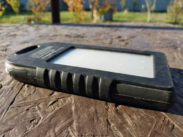 Travel Power Bank Solar Battery — Stock Photo, Image