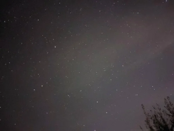 Яскраве Нічне Зоряне Небо Селі — стокове фото
